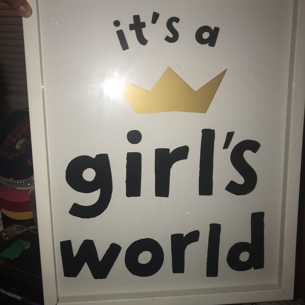 It’s a girls world picture for wall